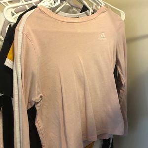 Pink adidas shirt
